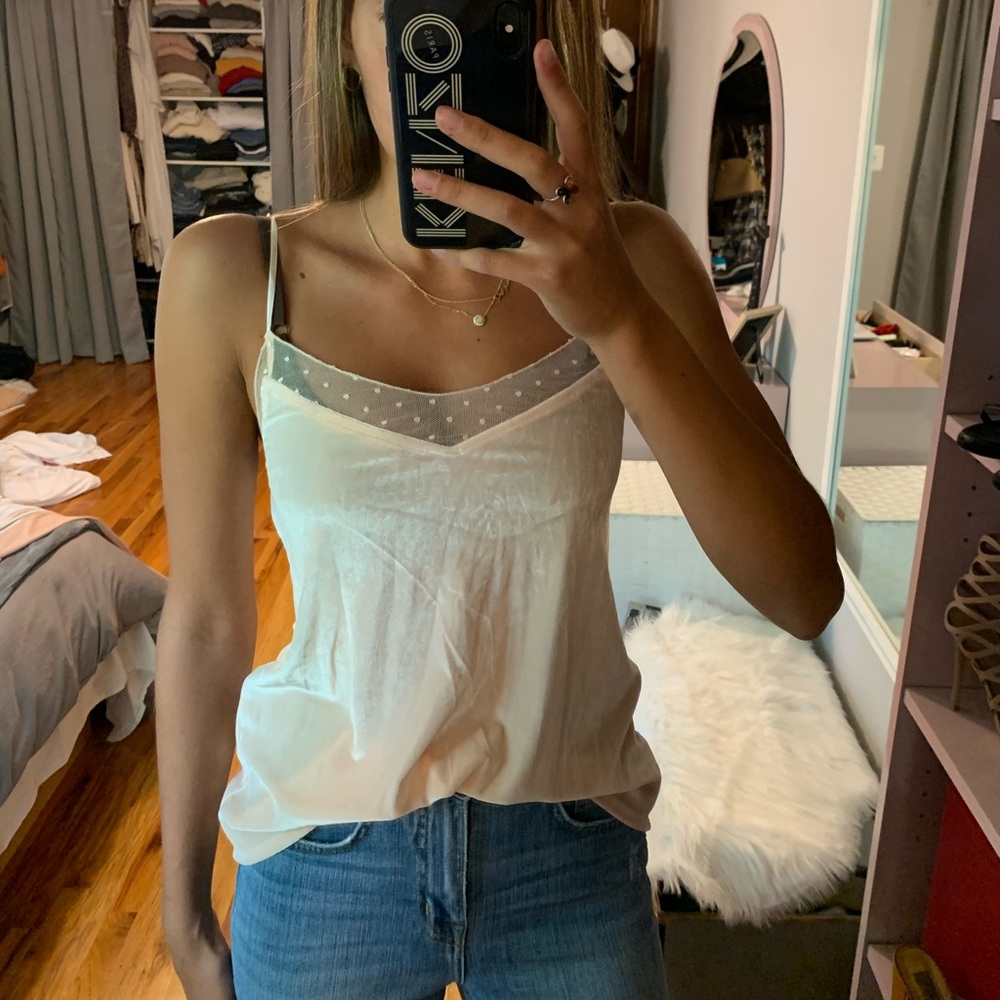Blush velvet cami